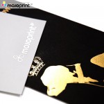 Coat metallic foil cards