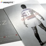 Coat metallic ink cards