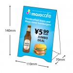 Matt laminate tent cards