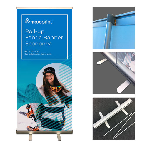 Roll-up Fabric Banner (Economy)